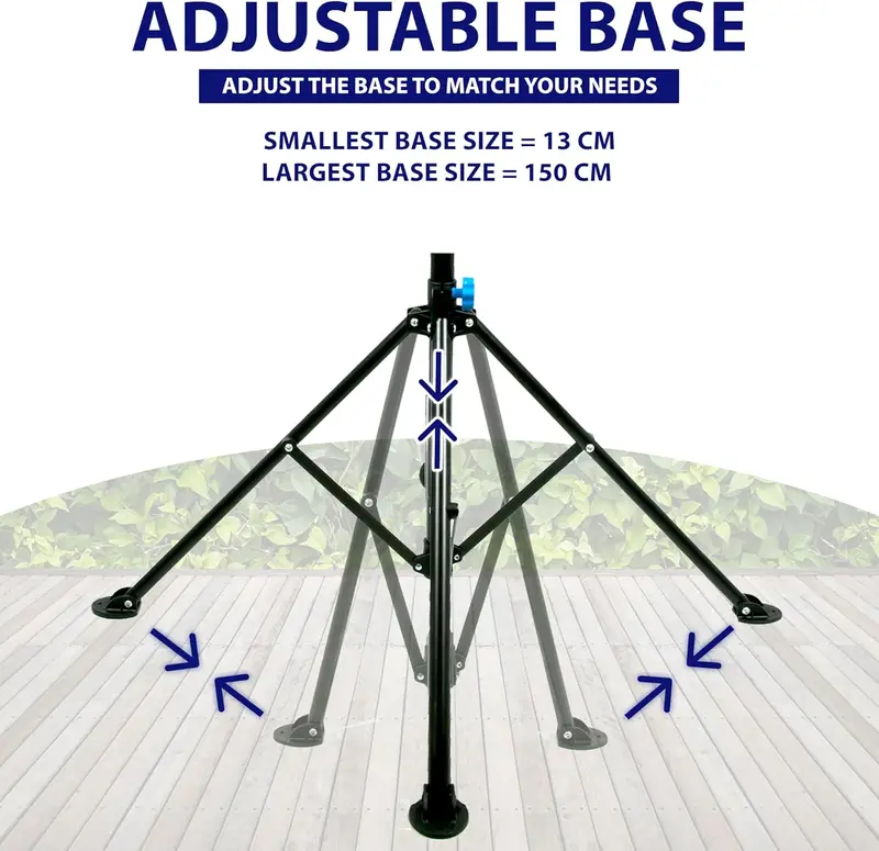 ZENO Bike Stand | Bike Repair Stand | Heavy Duty Folding Bicycle Workshop Stand | Height Adjustable Bike Rack | Mountain Bike Work Tool with a Front Wheel Stabilizer | 193CM | Black 6