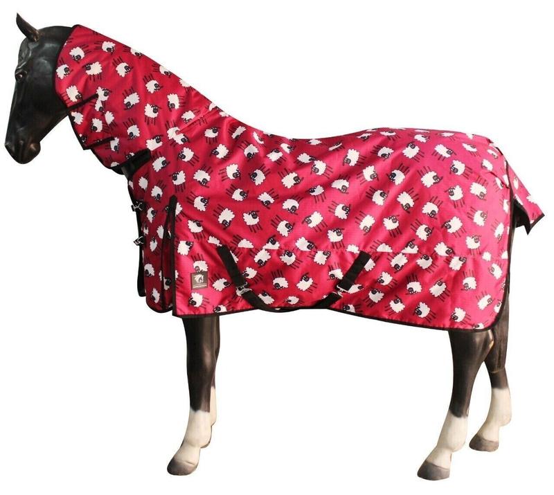HM Animal Print Sheep Combo Waterproof Turnout Rug Lightweight 100g 1