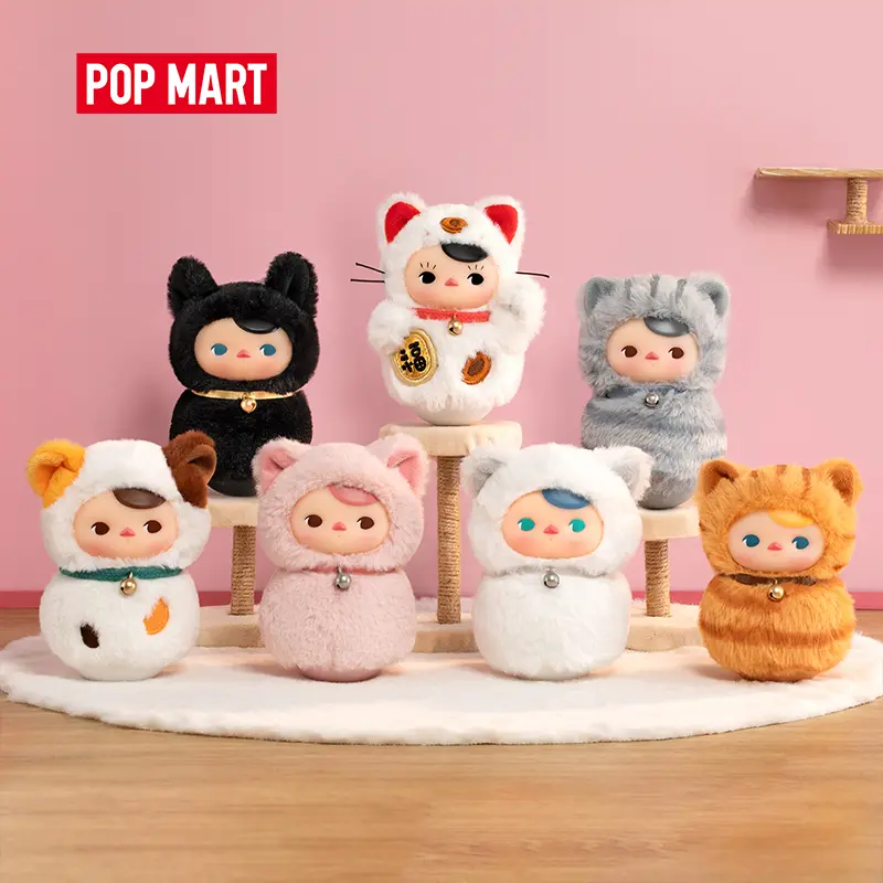 POP MART PUCKY Roly-Poly Kitty Series-Vinyl Plush Blind Box Figures Toys 4