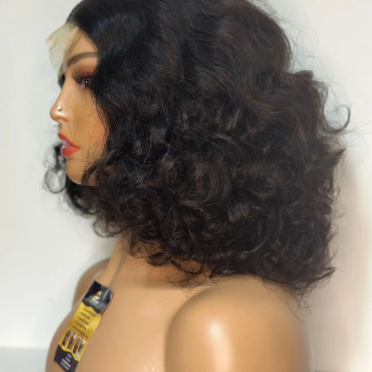 12inchesBouncy curlwig human hair
