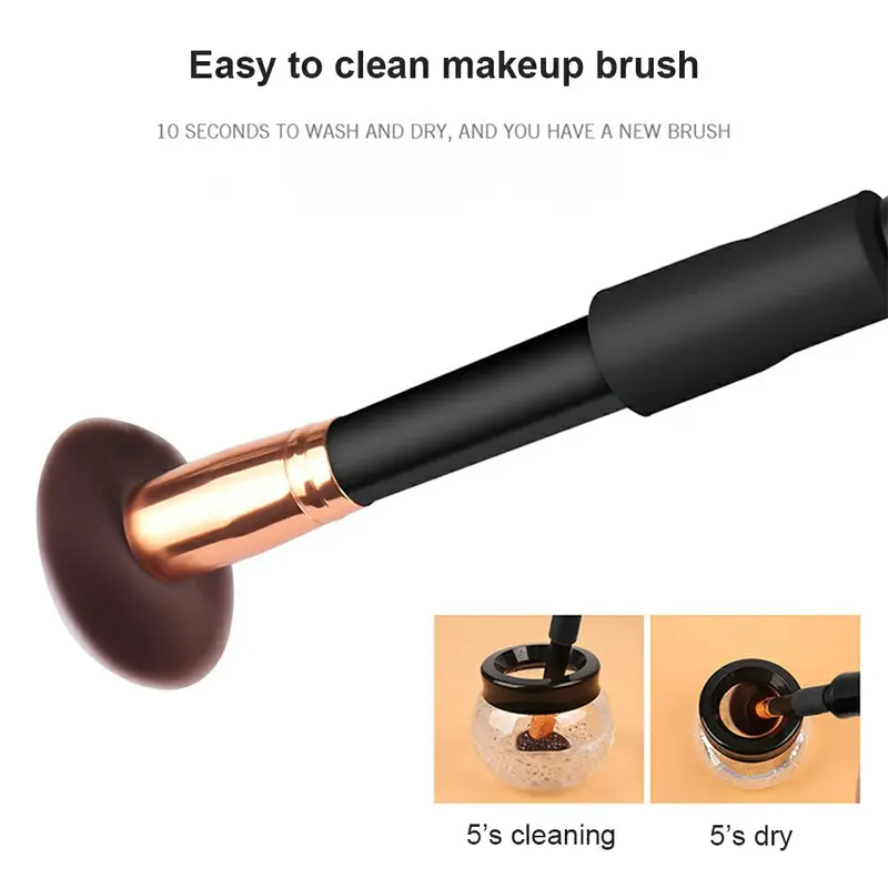 Electric Make up Brush Cleaner Dryer Set Machine Cosmetic Auto Clean Quick Dry Makeup Cleansing 4