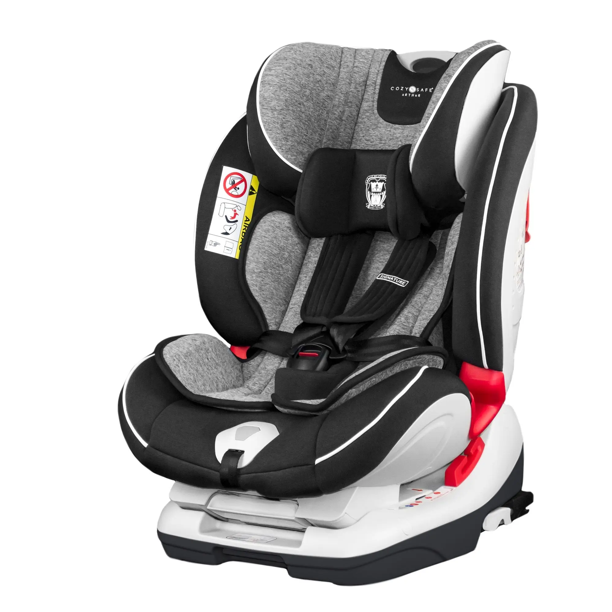 Cozy N Safe Arthur Group 0+/1/2/3 Child Car Seat with Lie flat recline - Graphite
