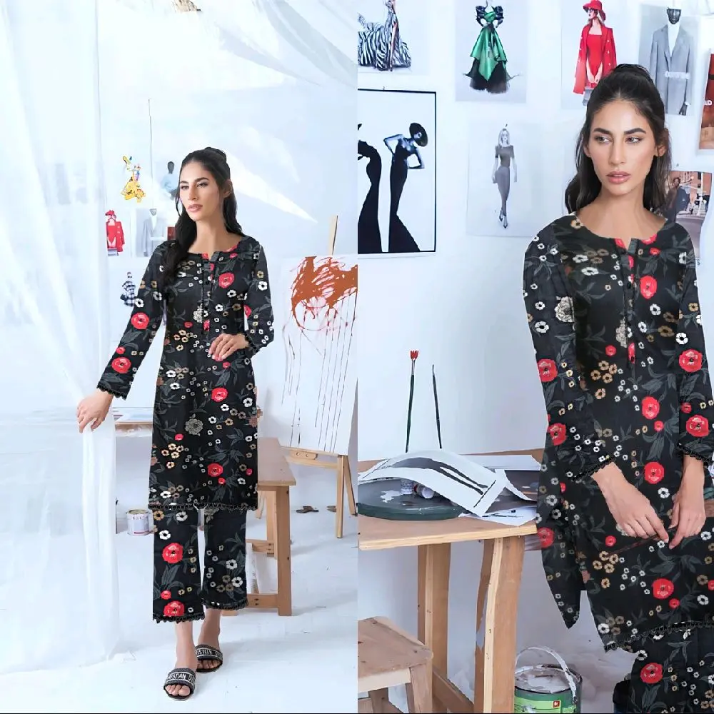 Linan High Quality Printed Stone Two Piece Suit Set for Women - Comfortable and Stylish - Womenswear