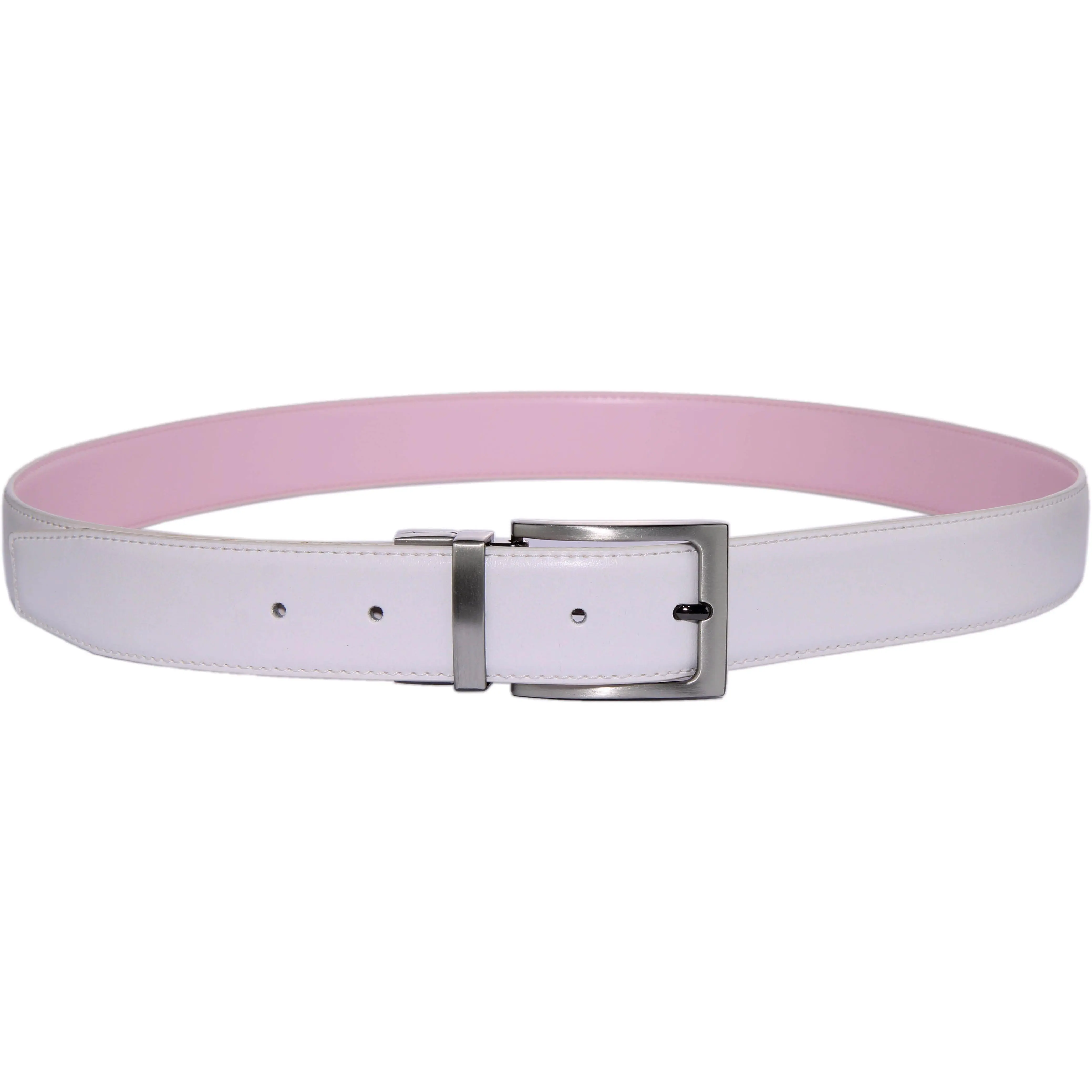Dexter Belts In White Pink
