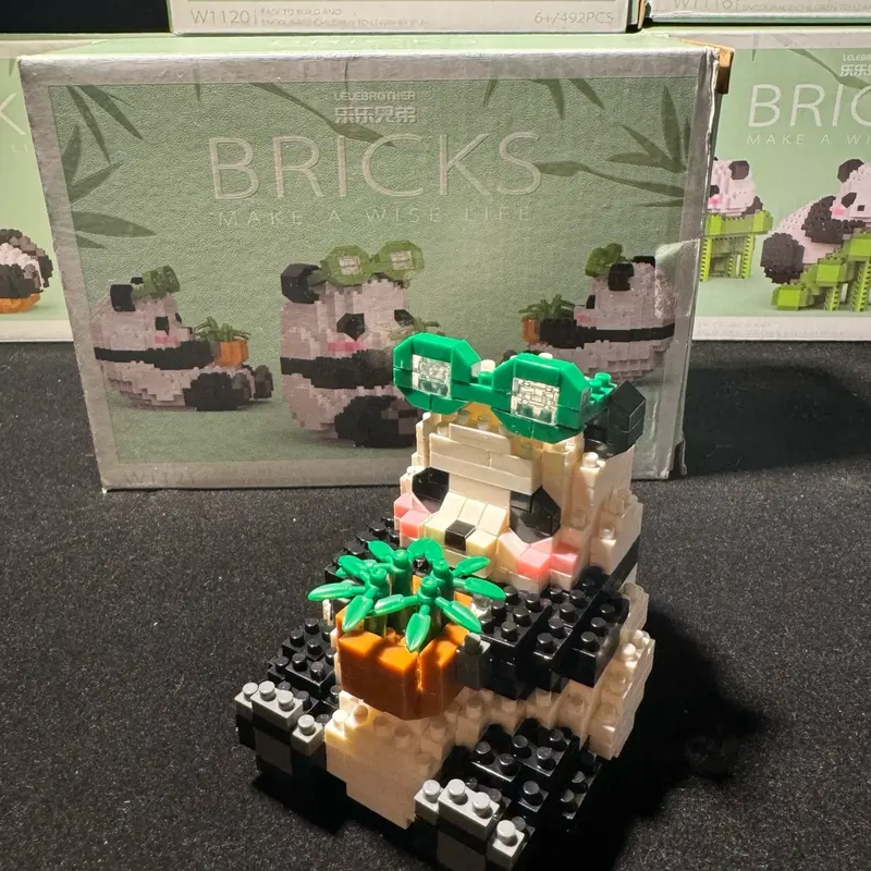 Panda Building Blocks - Classic & Novelty Toy for Kids - 348 Pieces 3