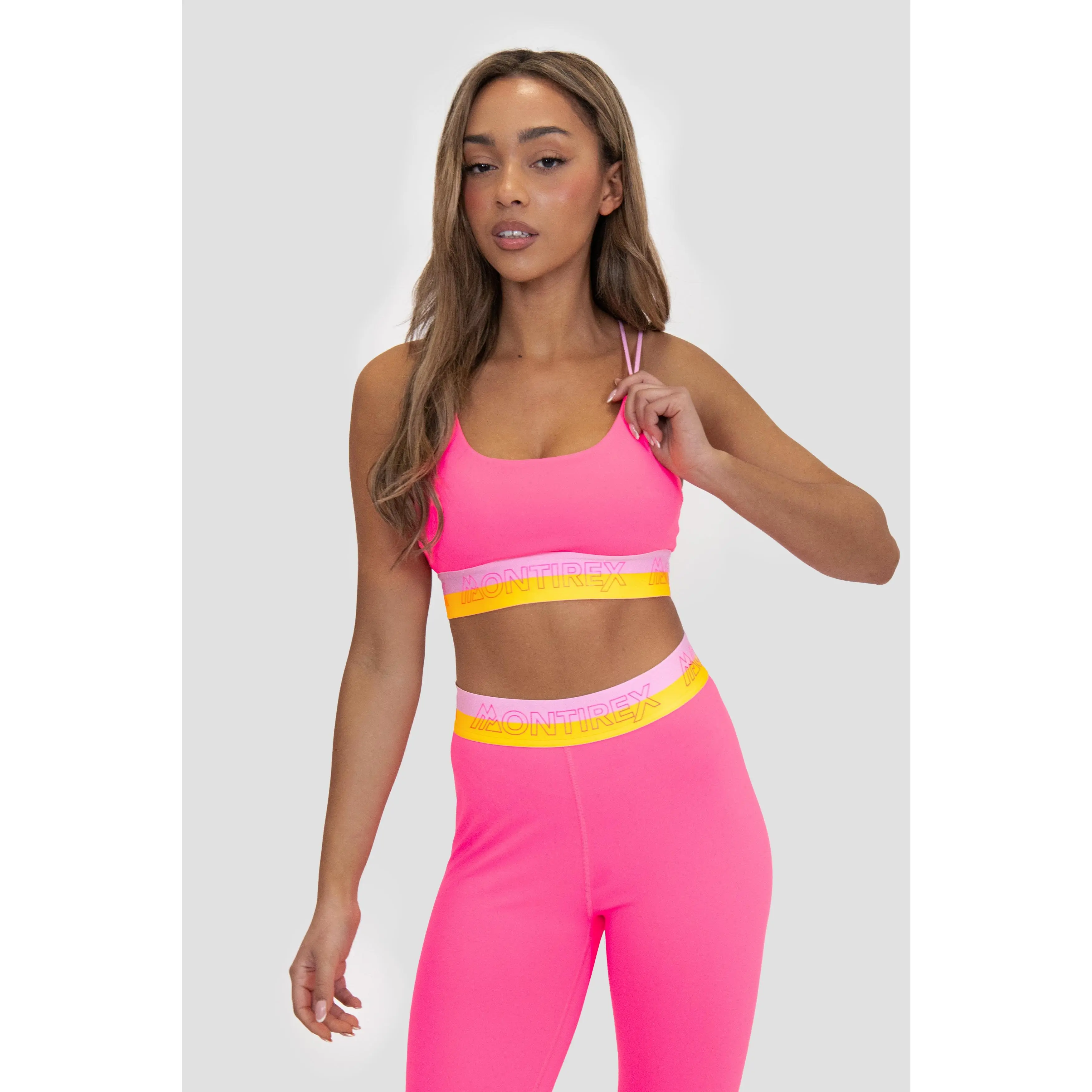 Montirex Icon Contrast 2.0 Bra - Neon Pink/Ice Tango/Pink Sugar