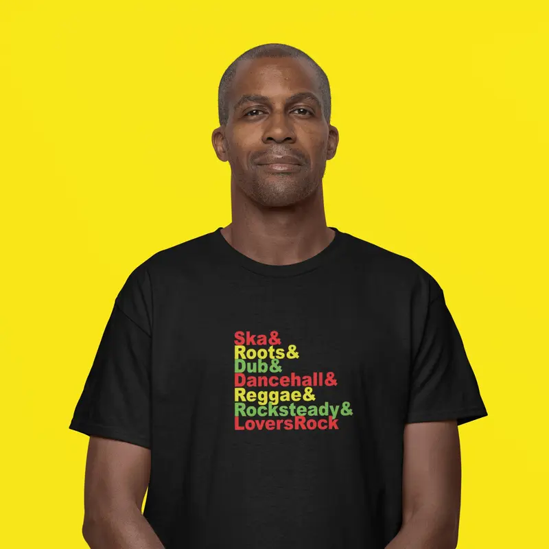 Classic Reggae Ska Dancehall Dub T-shirt Music DJ Producers Ravers Festival 0