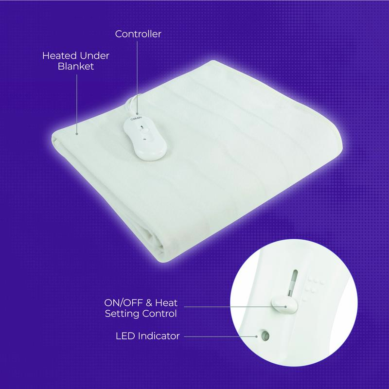 Single Fitted Electric Under Blanket with 40cm Skirt 5