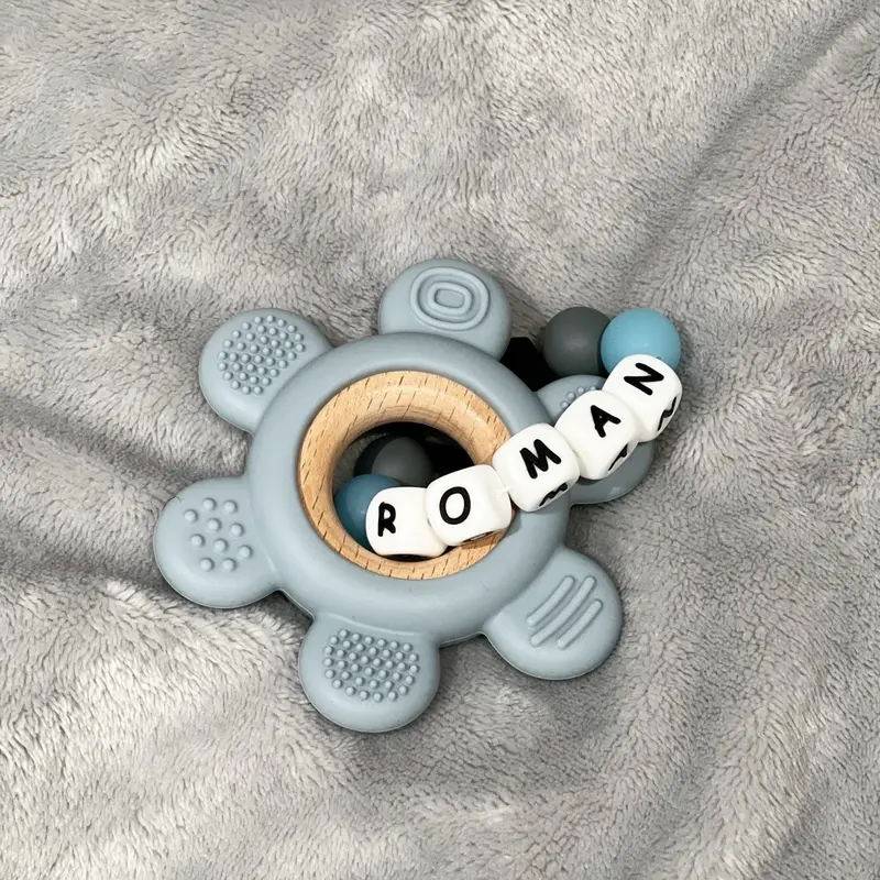 Personalized Baby Sensory Toy for Tactile and Motor Skill Development - Customizable with Name 1