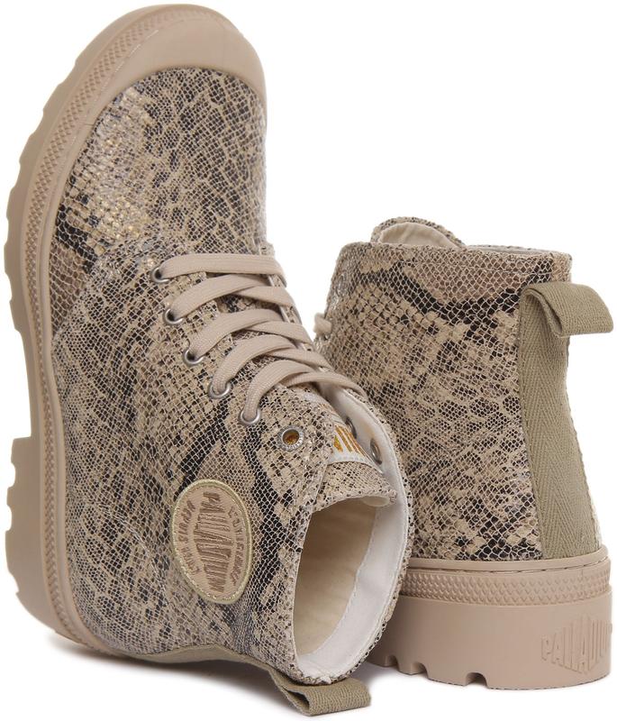 Palladium Pampa Avenue High Python Women's Lace Up Ankle Boot 3