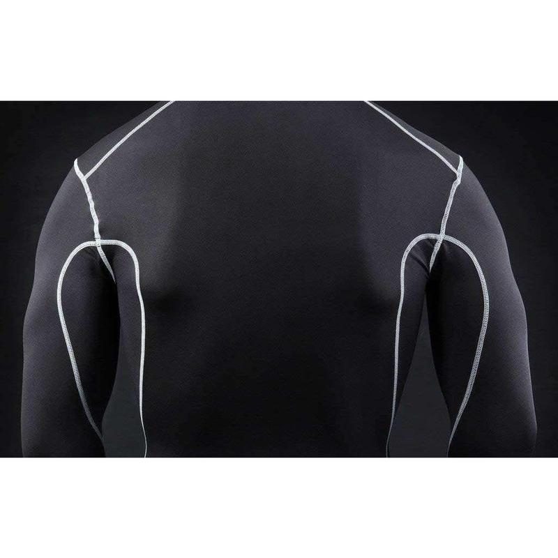 TCA Men's Pro Performance Mock Neck Compression Base Layer Football Running Long Sleeve Thermal Under Shirt 2