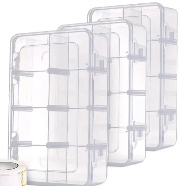 2 peice Leak-Proof 8-Compartment Snack Organizer Box - Portable & Reusable Food Storage Container for School, Work, Travel, Picnics - Tableware, Lunch Boxes