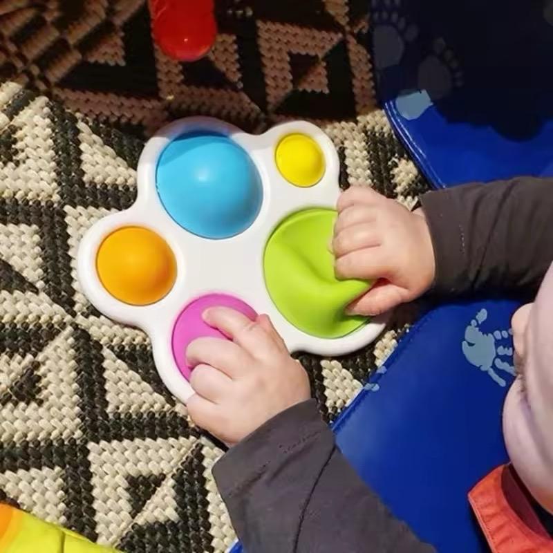 Infant Baby Toys Montessori Exercise Board Rattle Puzzle Colorful Intelligence Early Education Intensive Training Fidget Toys + kids + accessories + tools + rattle + puzzle + maternity + baby + fidget +poppy 2