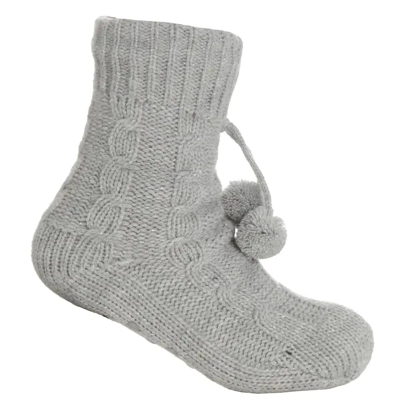 Chunky Slipper Socks Soft Sherpa Fleece Lined Cosy Knitted Fluffy Bed Sock 8