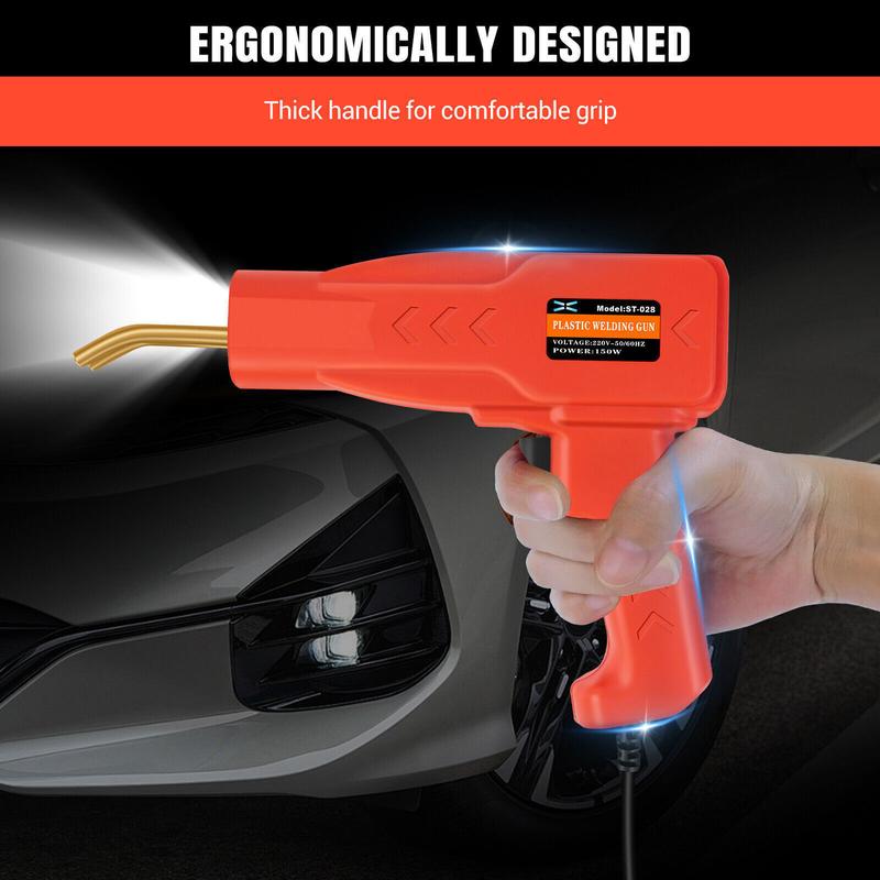 Product Introduction of Hot Stapler Car Bumper Fender Welding Welder Gun Plastic Repair Kit with Staples 8