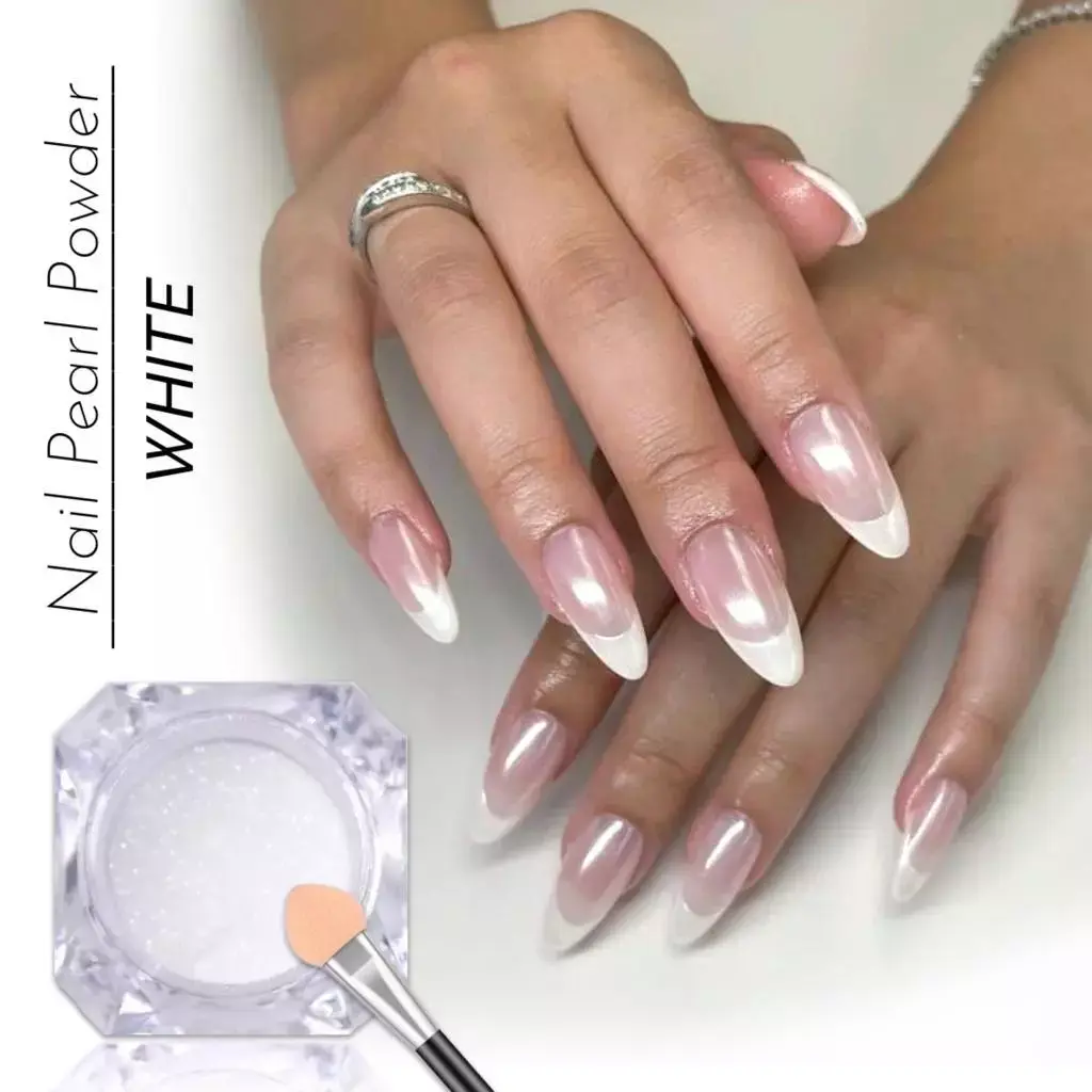 Pearl Chrome Mirror Nail Powder – Glazed Donut Shine