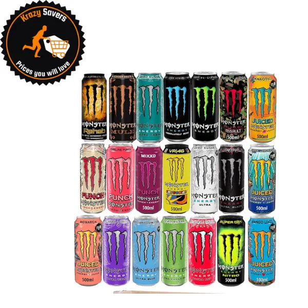 Mixed Random Bundle of Monster Energy Drink - 12x500ml - Aka 'The Monster Mix'