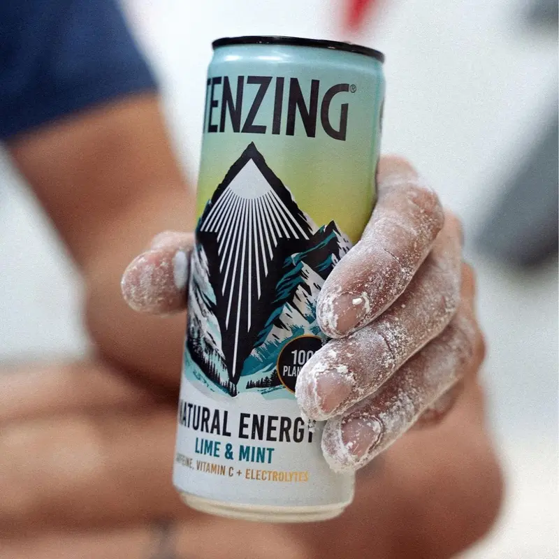 TENZING Lime & Mint – Natural Energy Drink with Caffeine, Vitamin C & Electrolytes – Low Calorie, Plant-Based Power for Energy & Hydration – 12 Pack (250ml) 2