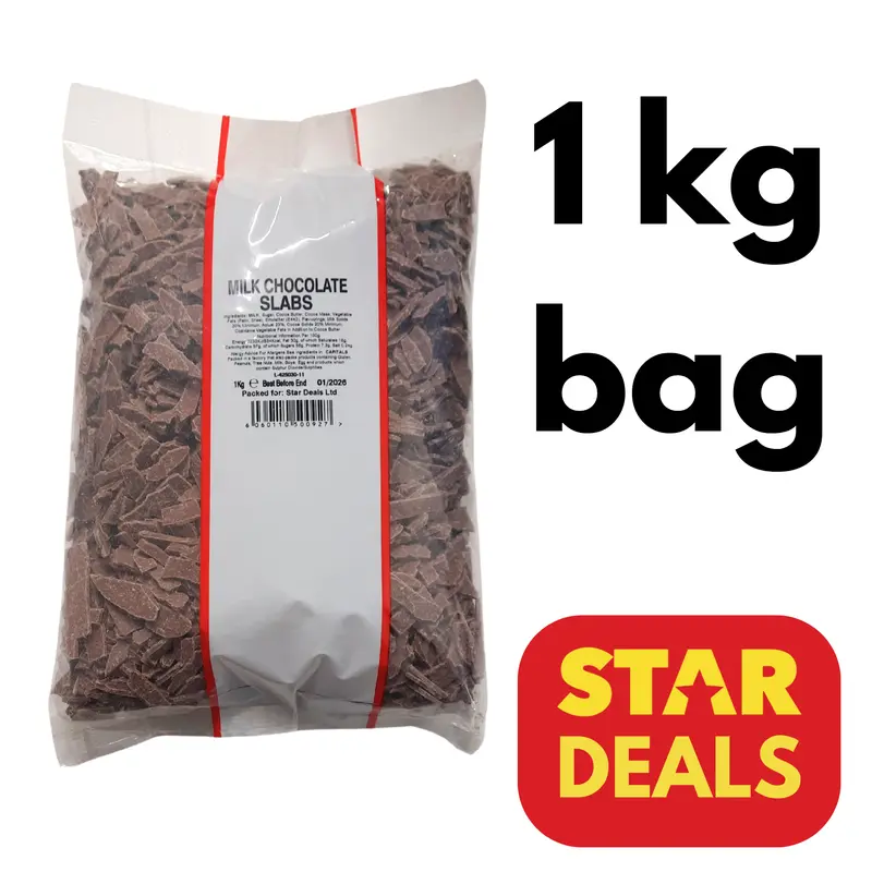 Milk Chocolate Slabs | huge 1kg bag | pieces of broken premium Easter Egg milk chocolate | best before 31 January 2026 0