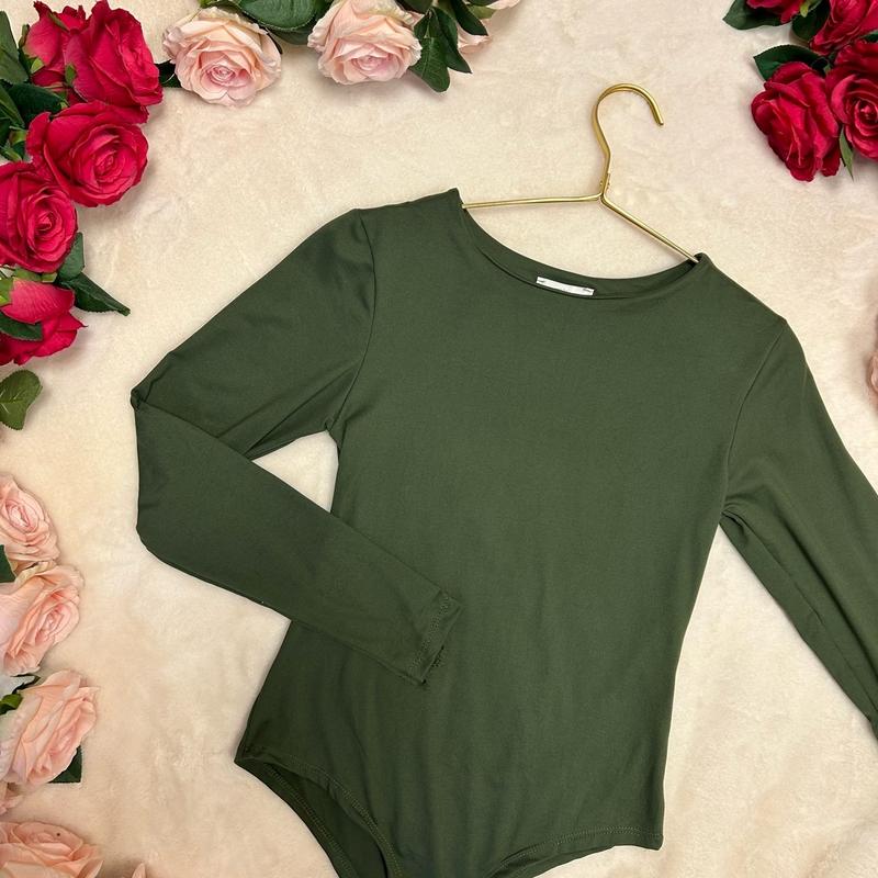 LILIOSA Soft Touch Bodysuit with Hook and Eye Fastening for Women, One Size 4-18 - Womenswear, Tops Comfortable Outfit Fits Piece Comfort Casual Basic Crewneck  Long Sleeve 0
