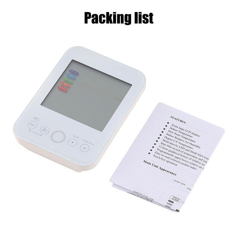 Digital Humidity Meter LCD Thermometer Hygrometer Indoor Temperature Meter Gauge 8