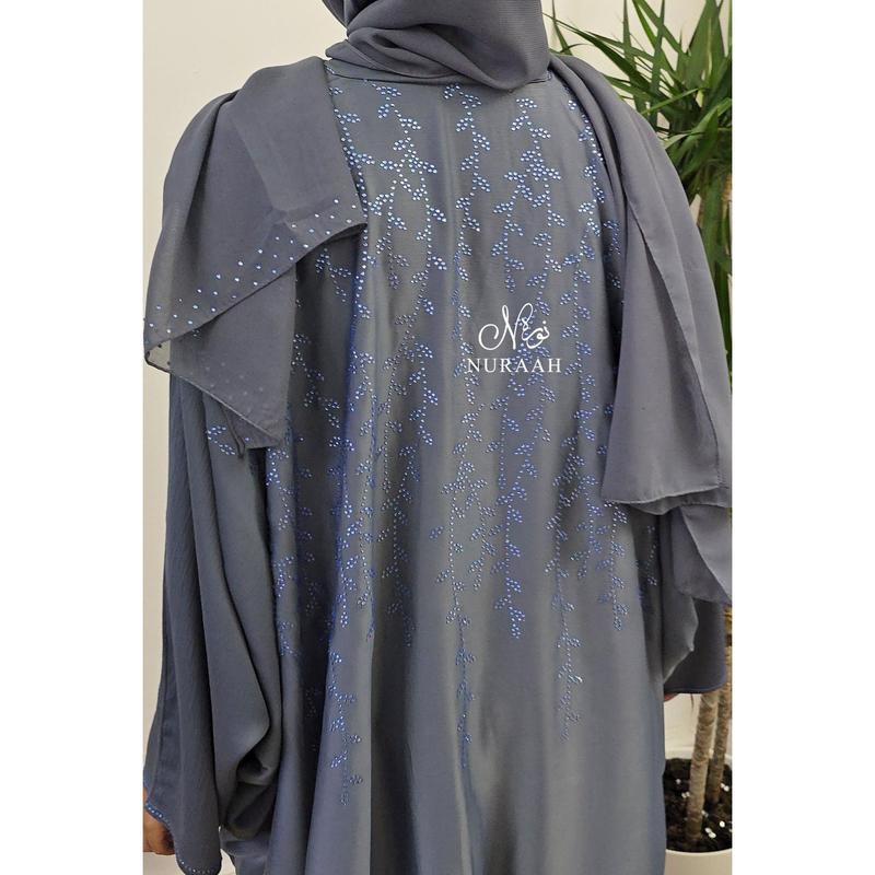 (NURAAH) AMAYA BUTTERFLY ABAYA (with scarf and inner belts) women 5