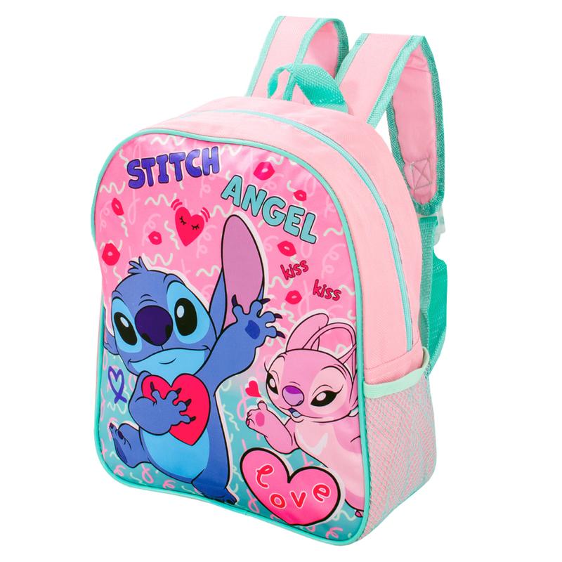 Stitch Angel Backpack Character Licensed Girls Pink Children School Cartoon Character 1