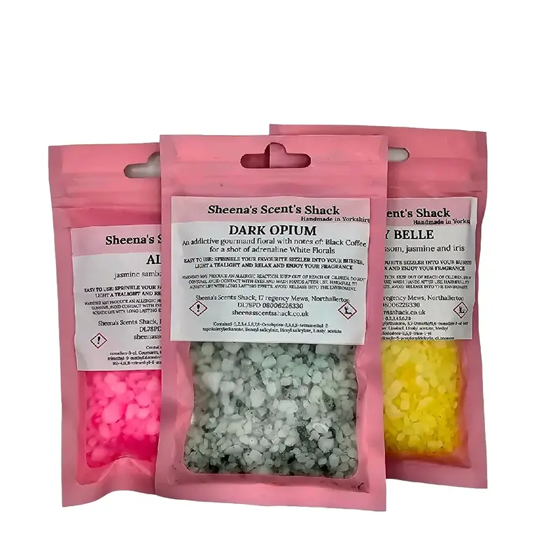 10  Highly Scented Perfume Sizzlers, Home Fragrance Sachet with over half a kilo of aroma salts Freshener 0