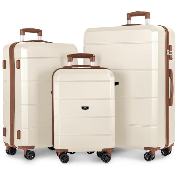 LUGG Travel Suitcase Set - Jetset 3-Piece Hard Shell Luggage, 20" 25" 28" Strong & Lightweight with Secure TSA Lock, Smooth 360° Wheels 6