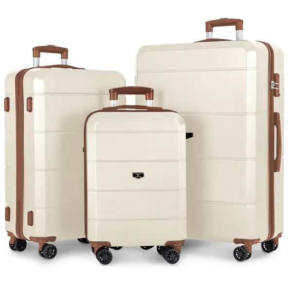 LUGG Travel Suitcase Set - Jetset 3-Piece Hard Shell Luggage, 20" 25" 28" Strong & Lightweight with Secure TSA Lock, Smooth 360° Wheels 6