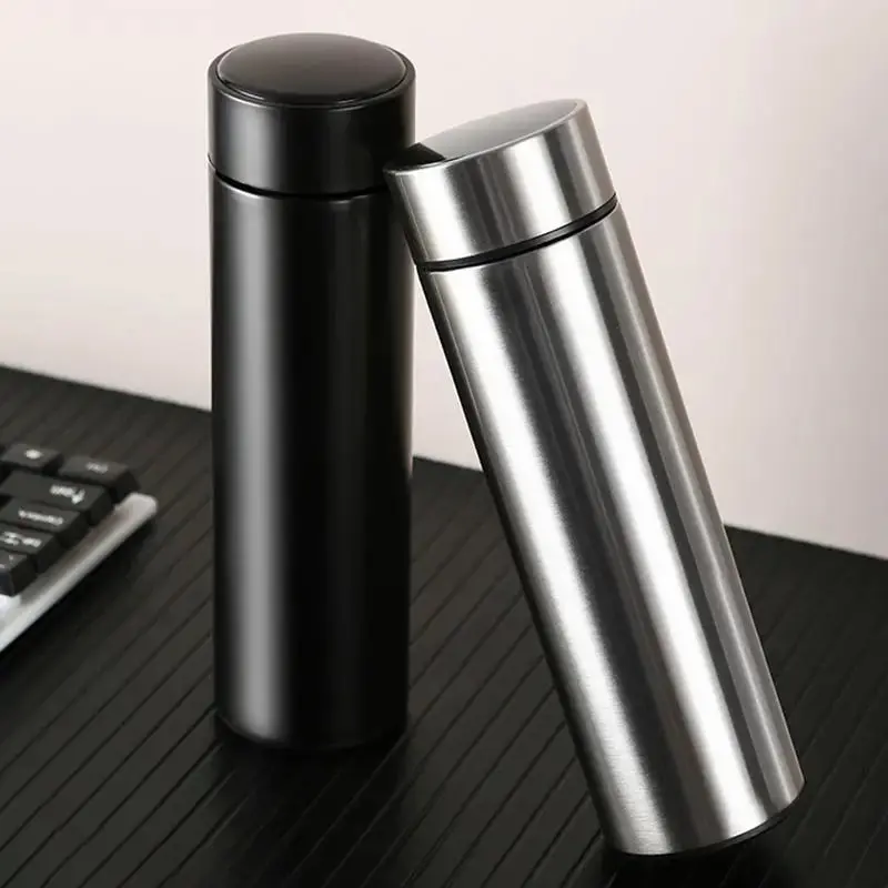 500ml Stainless Steel Thermos Vacuum Flask Smart Water Bottle Temperature Display Insulated Cup Travel Car Soup Coffee Mug