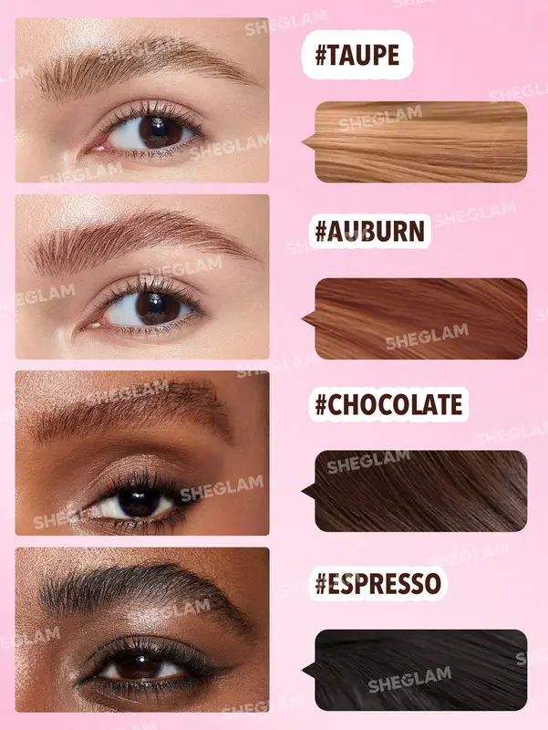 Brow-Fection Angled Brush & Dip-Espresso Hair-Like Strokes Liquid Eyebrow Gel Pen - Natural Shaping, Outlining, Filling - Long Lasting, Quick Drying Eyebrow Makeup - Eyeliner Lipliner Cosmetic sheglam eyebrow sheglam brow 1