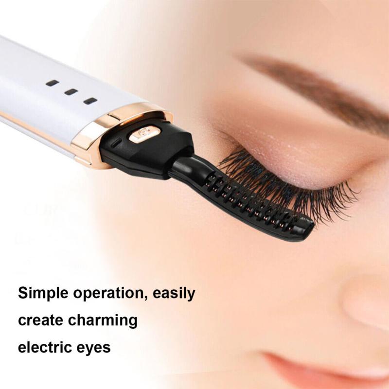 Electric Heated Eyelash Curler Tool Eyelash Curler USB 3 Gear Adjustable Makeup 5