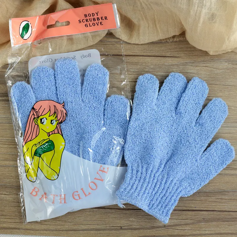 Exfoliating Bath Gloves, Deep Clean & Smooth Skin Instantly, 6 sets, exfoliating&shower gloves. 6