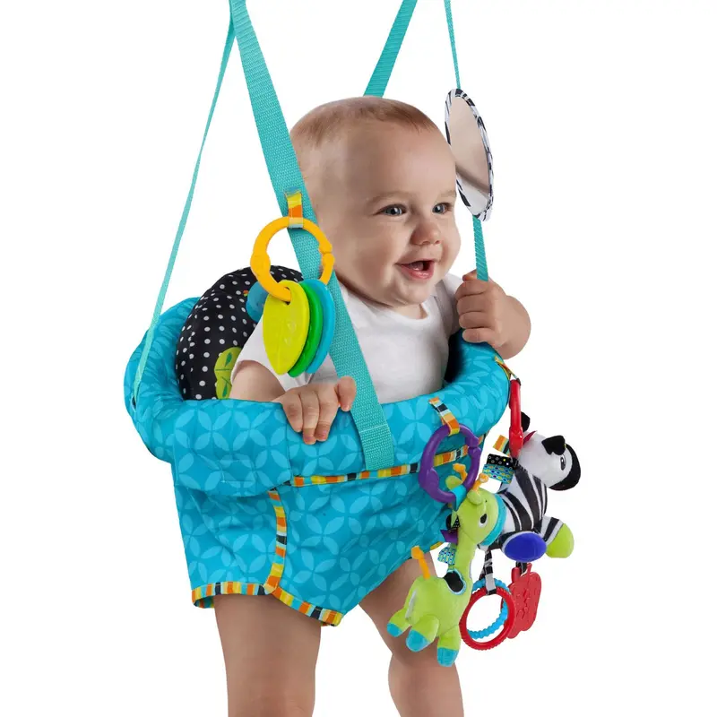 Bright Starts Bounce 'n Spring Deluxe Baby Door Jumper with Take-Along Toys 6M+ 1