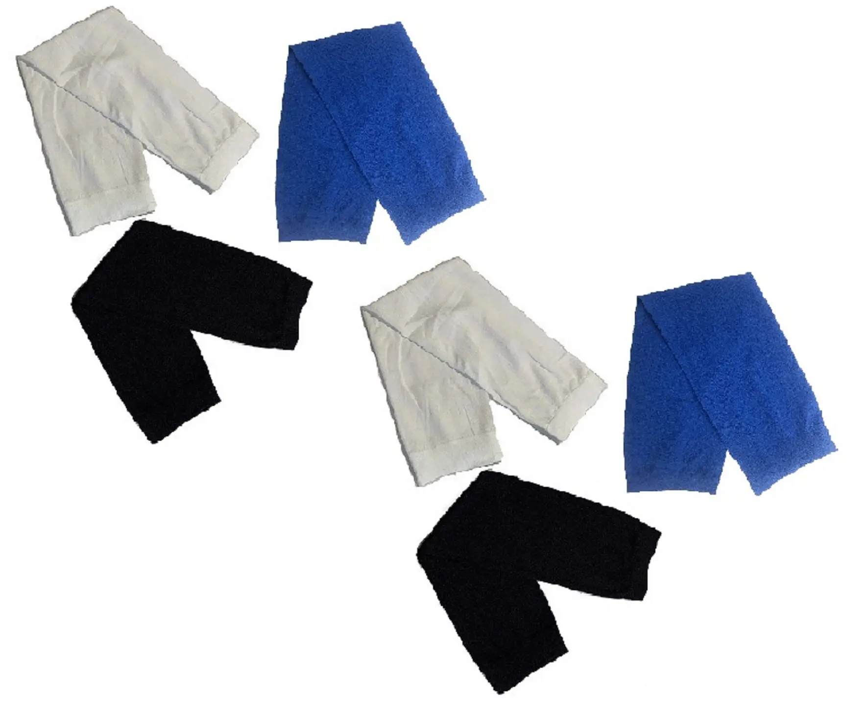 NEEDS & WANTS 6 x Black, White, Royal Blue Sleeves Gloves For Women Arm Cover Fashion Accessory Stretchy Fabric Abaya Sleeves ( Pack Of 6 )