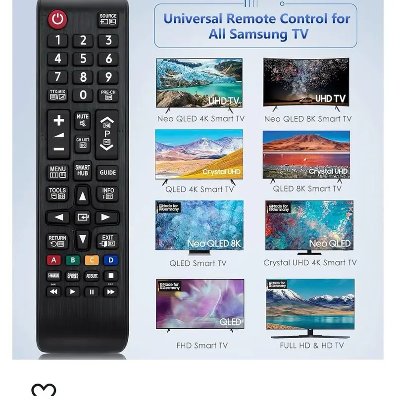 BN59-01247A Remote Control compatible samsung bn59-01247a remote control Adapted to samsung remote controls for smart tv BN59-01175N AA59-00786A AA59-00602A UE55KU6500U UA78KS9500W UA88KS9800 7