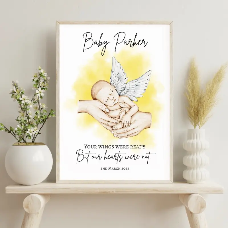 Pay What You Can Afford - Your Wings Were Ready Baby Memorial Print 1