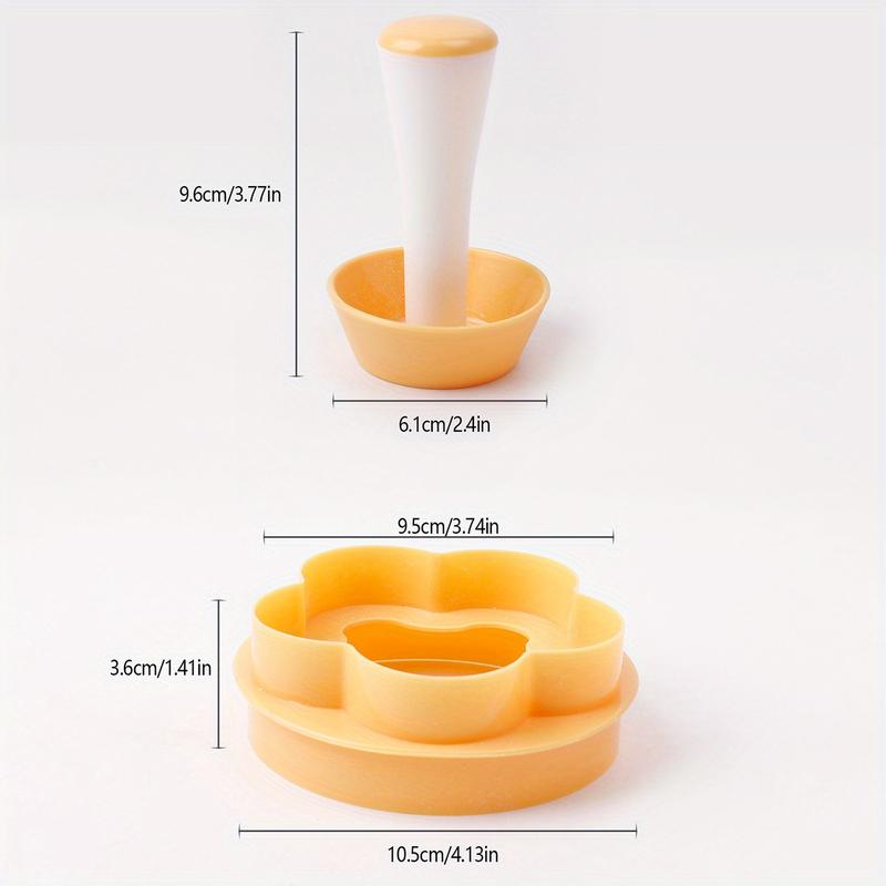 2-Piece Set: Flower-Shaped Pastry Cutter & Tart Tamper for Baking Tarts, Cookies, and Biscuits - Essential Kitchen Gadgets and Accessories 4