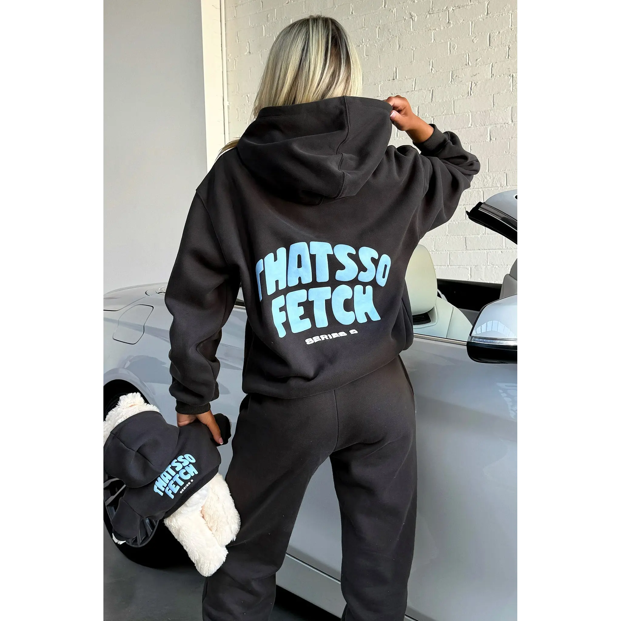 Thats So Fetch Series 5 Hoodie - Charcoal/Blue