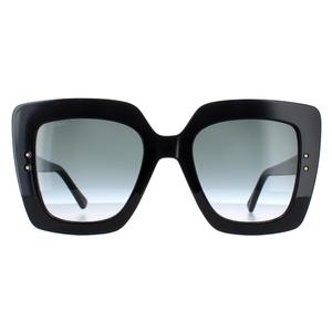 Jimmy Choo Sunglasses AURI/G/S 807 90 Black Dark Grey Gradient - Summer Outfits - Eyewear - Designer Sunglasses - Discounted Sunglasses for Female - Womenswear - Womens Sunglasses - Shades