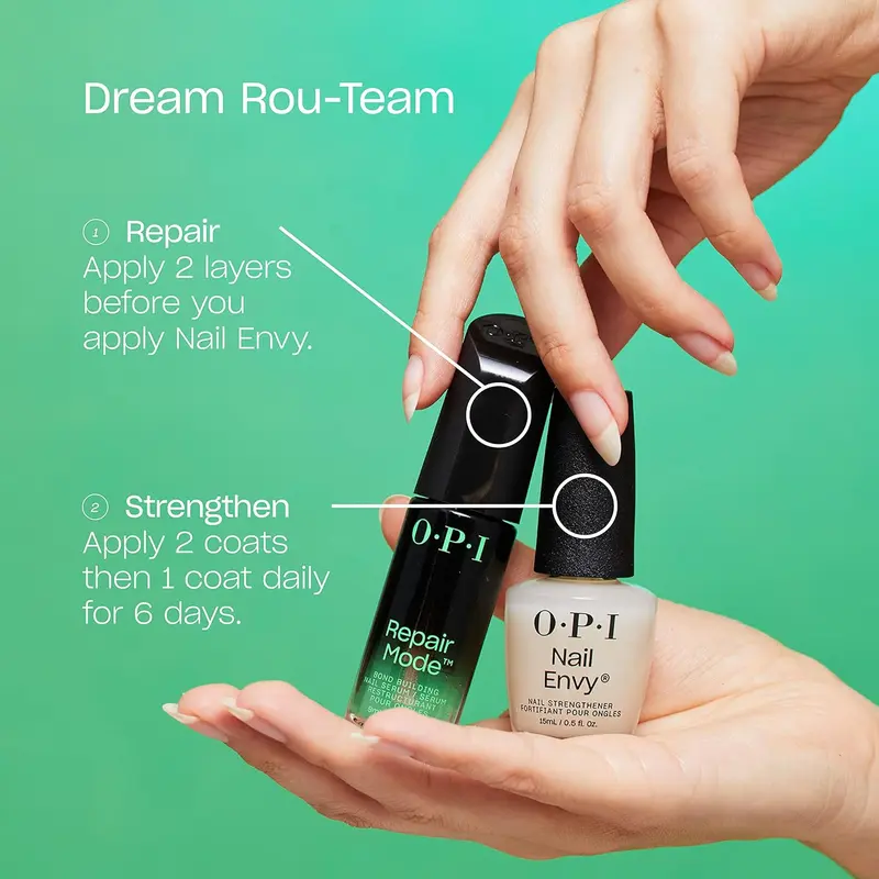 OPI Nail Envy Nail Polish, Nail Strengthener Treatment with Biotin, Calcium & Vitamins for Strong Natural Nails, Vegan Nail Repair and Strength for Damaged Nails, Clear Nail Polish 15ml Cutics Manicure Cosmetic 5