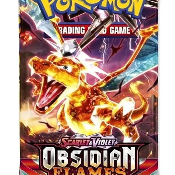 1 x Pokemon Obsidian Flames Booster Pack, Ripped Live