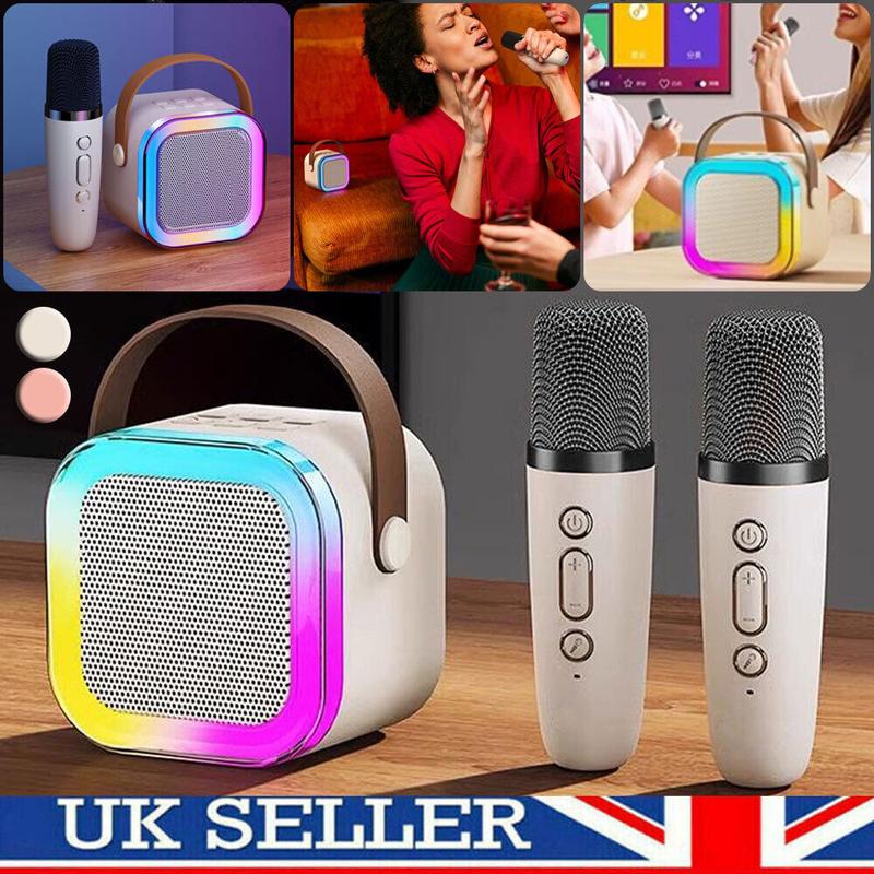 Product Introduction of Kid Mini Karaoke Machine Portable Bluetooth Speaker with 2 Wireless Microphone 11