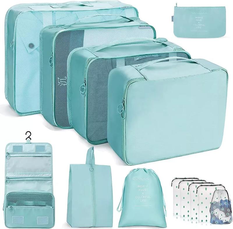 10 Packing Cubes – Travel Luggage Organizer Set, Compression Storage Bags for Suitcases & Accessories 2