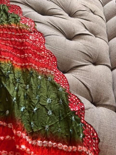 Multicoloured BANO print dupatta chunni scarf fancy. Available in 3 designs. Crushed Silk touch material. Approx L235cmxW90cm 2