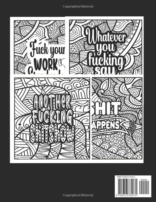 Things I Want To Say At Work But Can't Coloring Book: A Stress Relieving Swear Word Adult Stress Relief Management Gag Gift with Hilarious Work Quotes To Color. Paperback – Large Print, 21 Sept. 2022 1