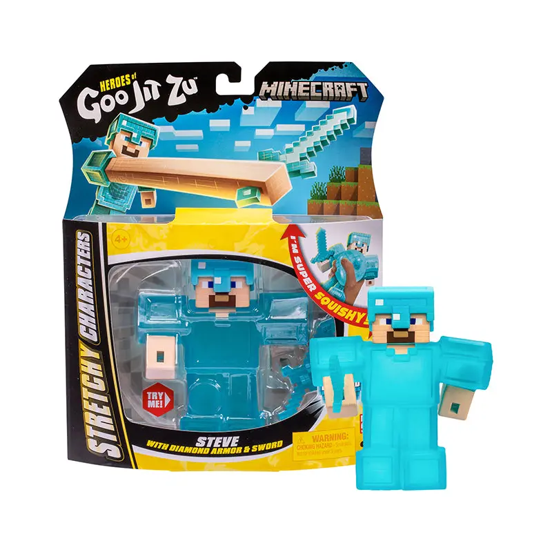 Heroes of Goo Jit Zu Minecraft - Steve With Diamond Armour And Sword 3