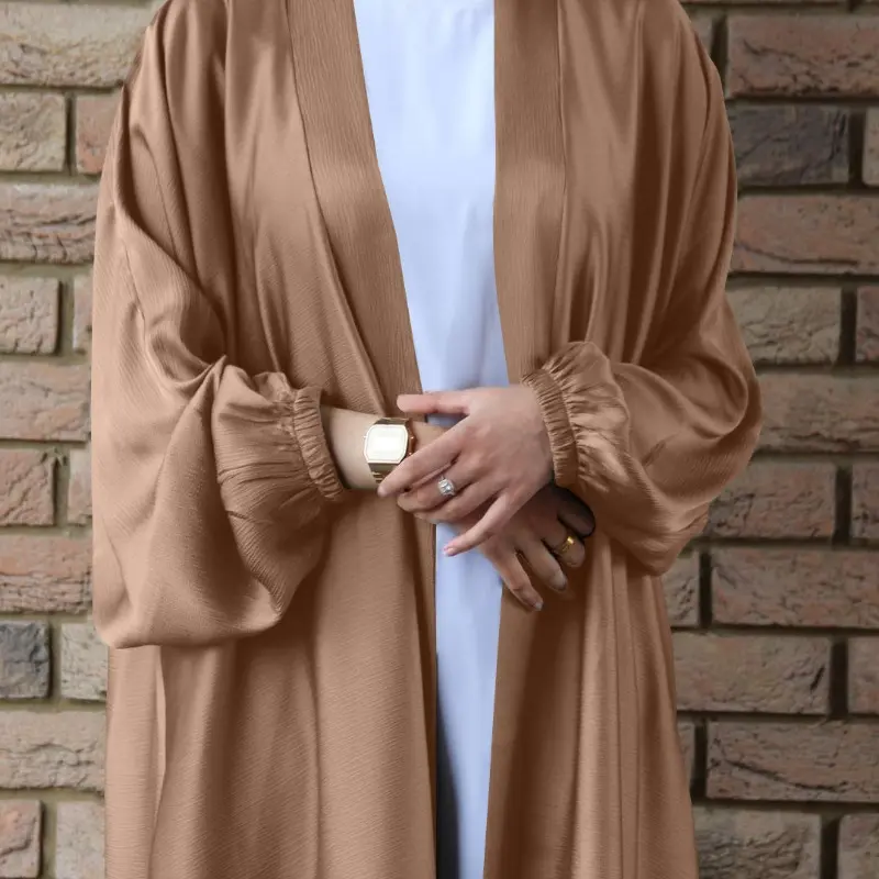Hot-selling, women's casual large-size cardigan robe bundle sleeve dress LR469 2