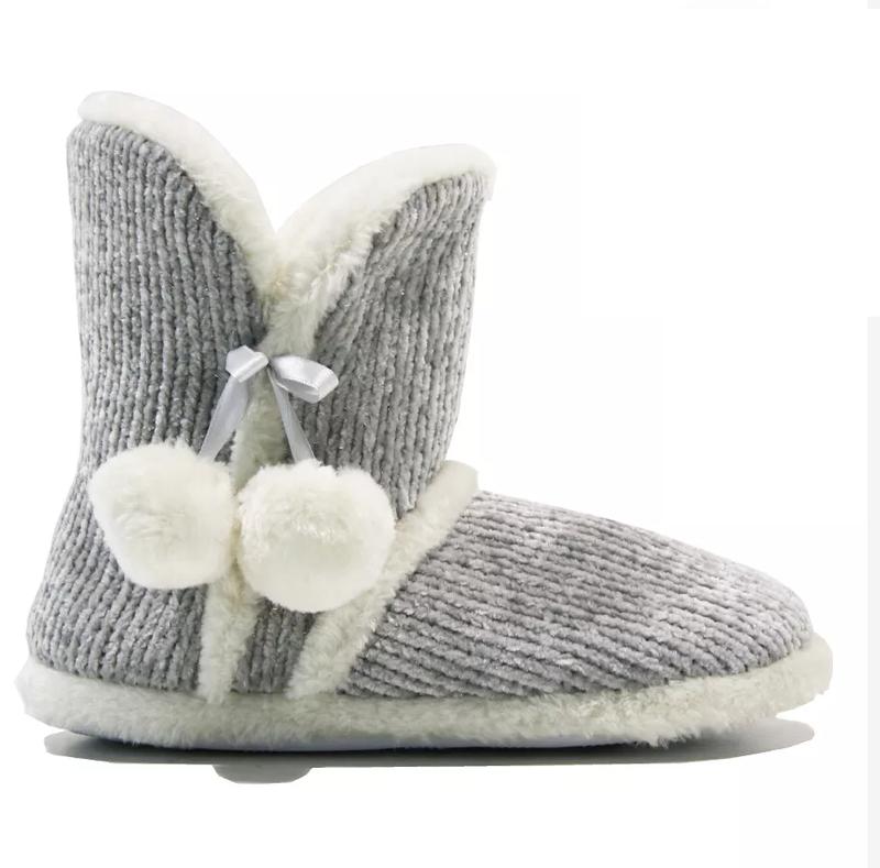 Ladies Dunlop Memory Foam Slippers Winter Fur Slip-On Warm Winter Booties Size Girl Women Shoe Footwear 2